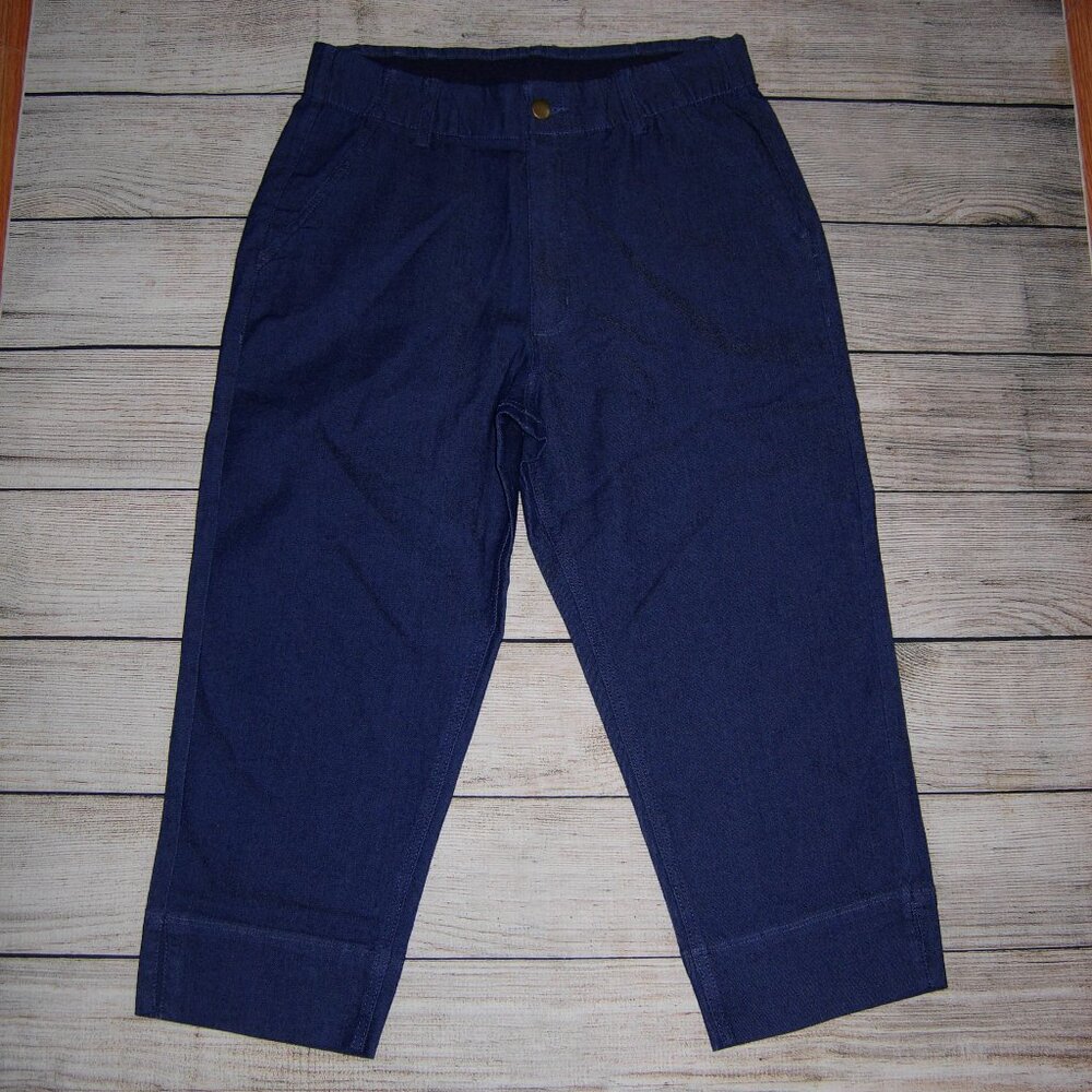 American Sweetheart Blue Denim Capri Jeans 8